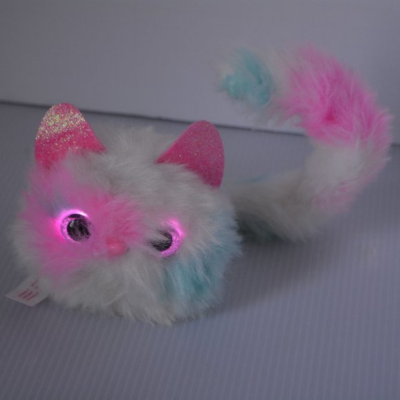 PATCHES WHITE PINK MINT Pomsies Pom Pom Wearable Plush Interactive Pet Toy WORKS - Picture 11 of 11